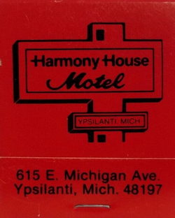 Harmony House Motel - Matchbook